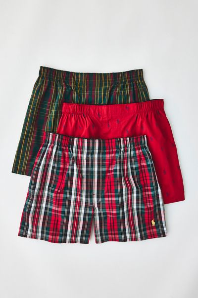 Polo Ralph Lauren Woven Cotton Boxer Shorts 3-Pack