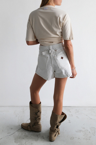Abrand Venice Western White Short