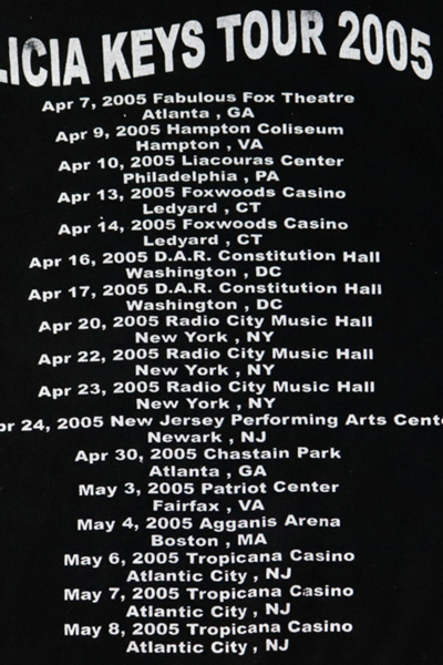 Vintage 2005 Alicia Keys John Legend Tour Graphic T-Shirt