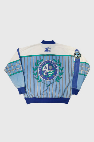 Vintage 1980s Starter Volleyball Graphic Pullover Jacket