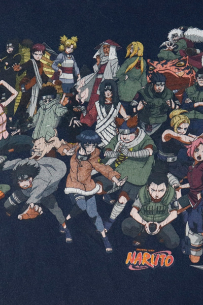 Vintage Naruto 2002 Anime Graphic T-Shirt