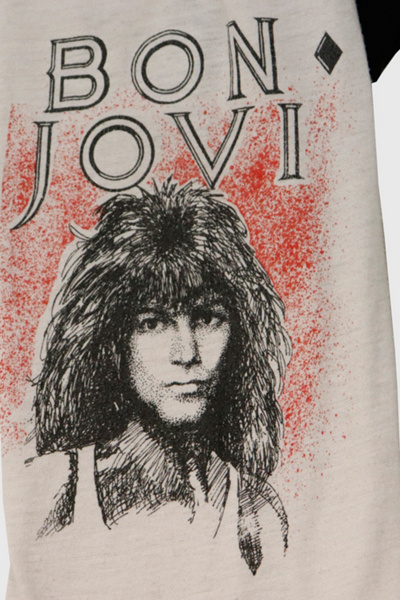 Vintage Bon Jovi Raglan Band Graphic T-Shirt