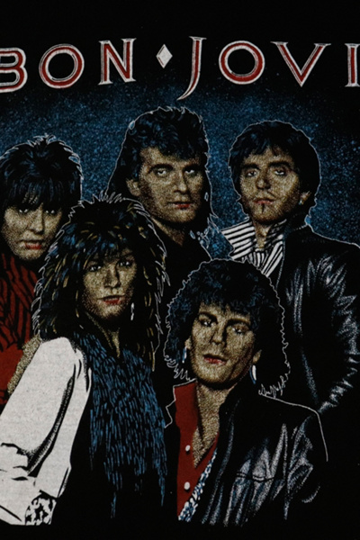 Vintage Bon Jovi Raglan Band Graphic T-Shirt