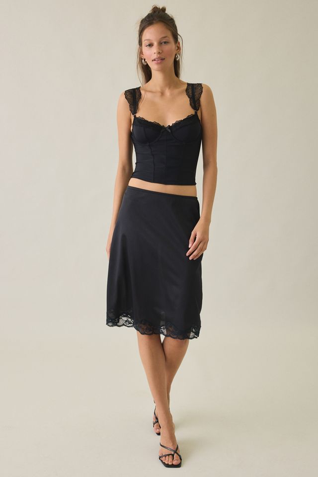 Out From Under Annalise Lace Cap Sleeve Corset #3