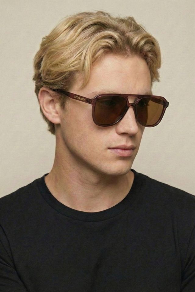 Fifth & Ninth Lagos Oversized Aviator Polarized Sunglasses #1