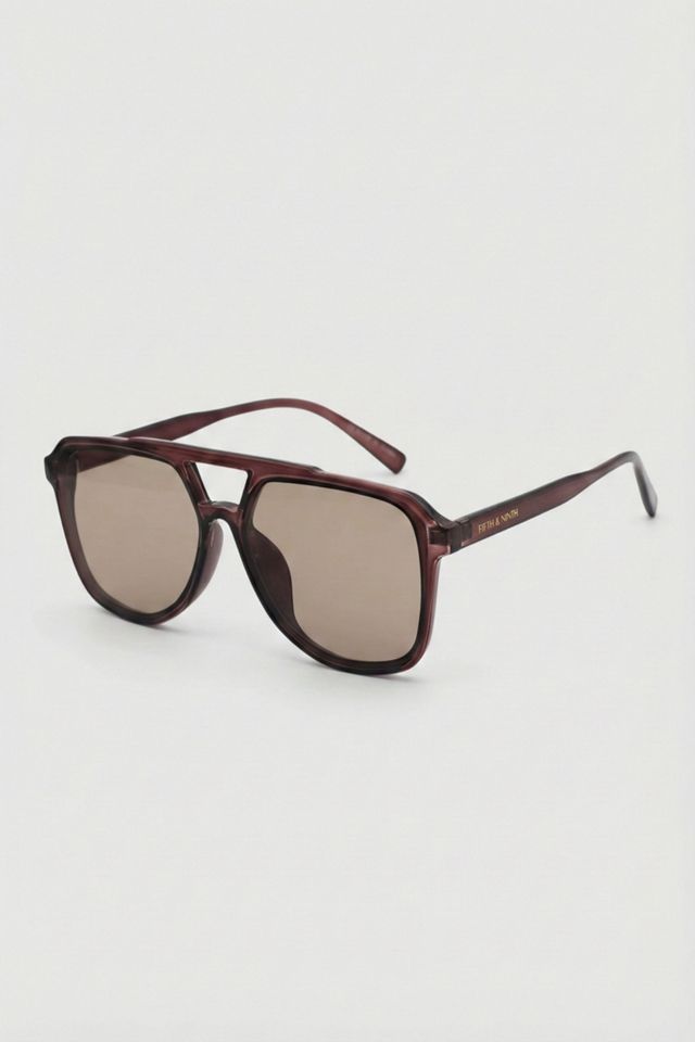 Fifth & Ninth Lagos Oversized Aviator Polarized Sunglasses #3