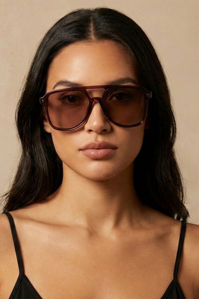 Fifth & Ninth Lagos Oversized Aviator Polarized Sunglasses