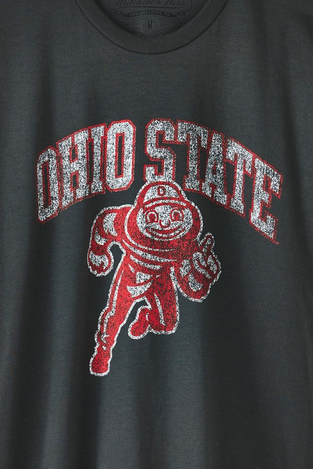 T-shirt graphique avec logo NCAA de l'Université d'État de l'Ohio Mitchell & Ness #1