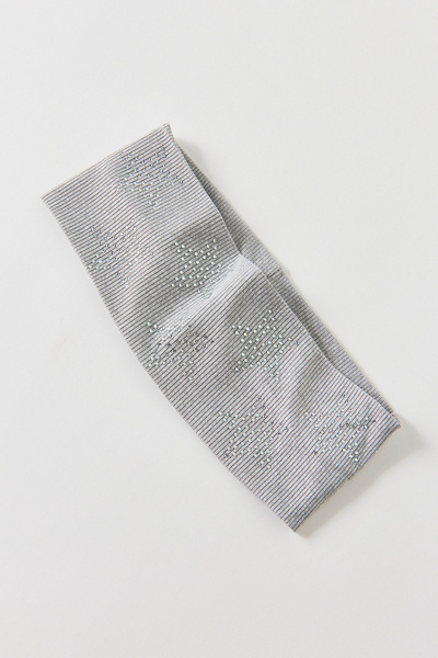 Urban Outfitters Stellar Star Soft Wide Headband In Grey, Women's At  In Gray