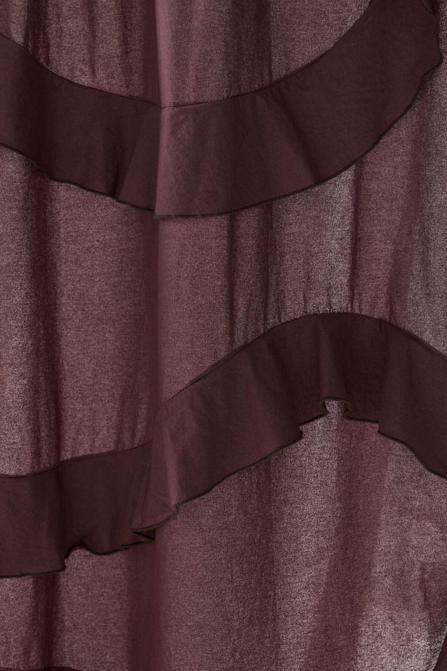 Sculptured Ruffle Shower Curtain #1