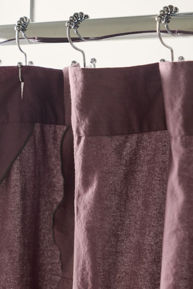 Sculptured Ruffle Shower Curtain #2