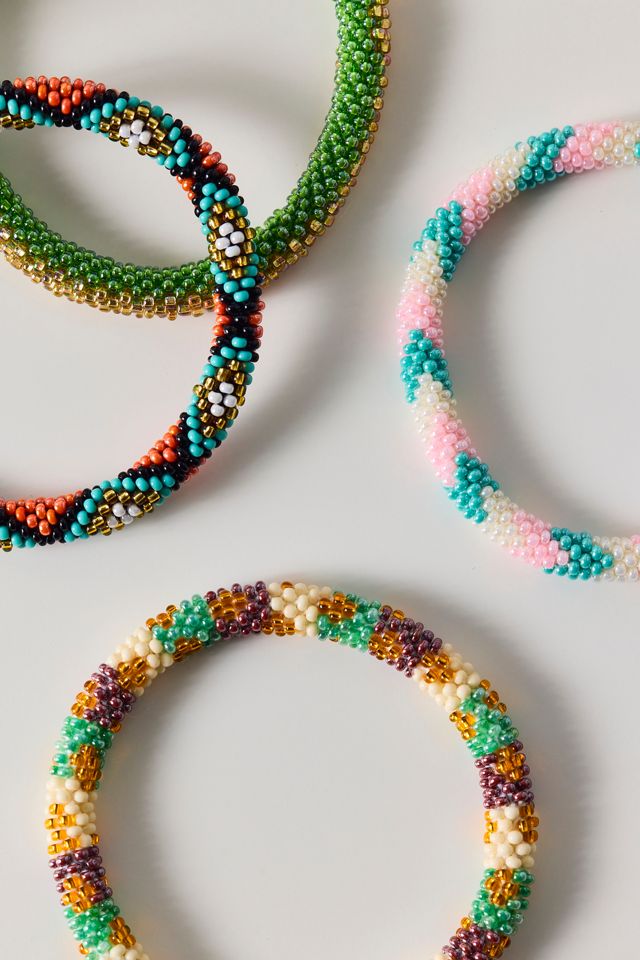 Colorful Beaded Rope Bracelet #2