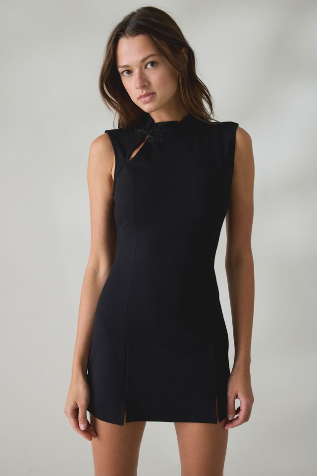 UO Right On Ponte Keyhole Cutout Mini Dress #2