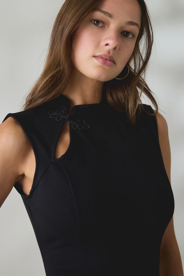 UO Right On Ponte Keyhole Cutout Mini Dress #3