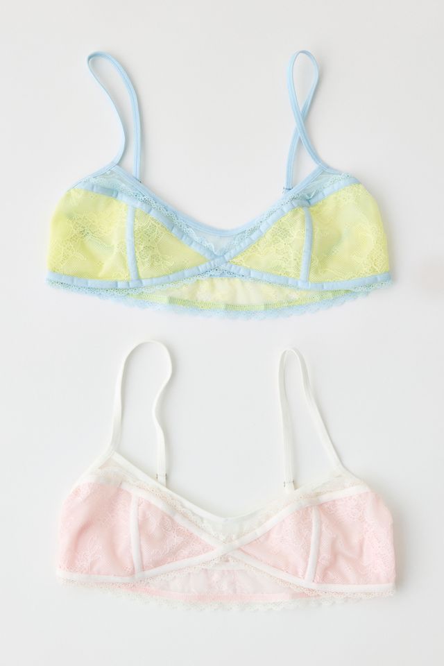 Out From Under Dotty Sheer Mesh + Lace Bralette #3