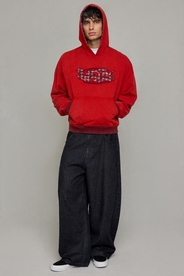 iets frans... Check Applique Logo Hoodie Sweatshirt #3
