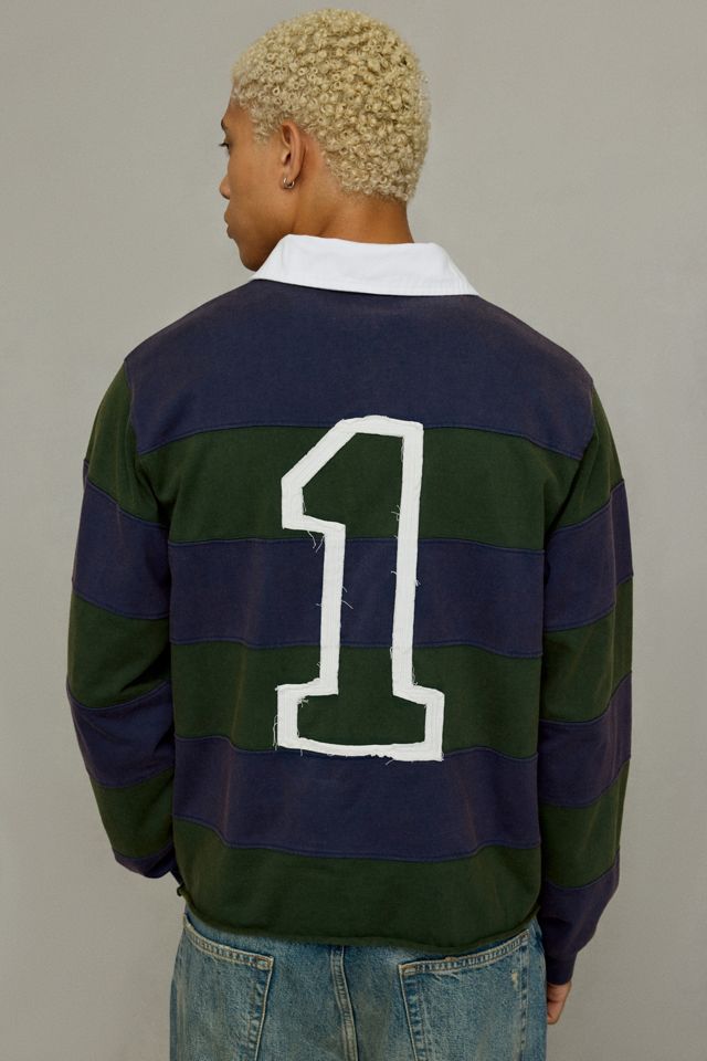 iets frans… Stripe Pattern Rugby Shirt #1