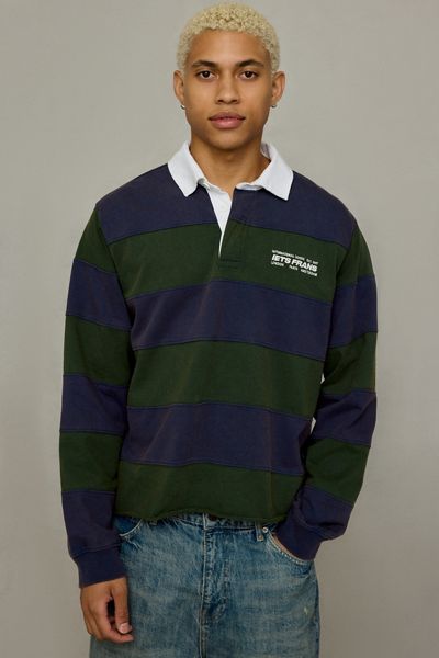 iets frans… Stripe Pattern Rugby Shirt