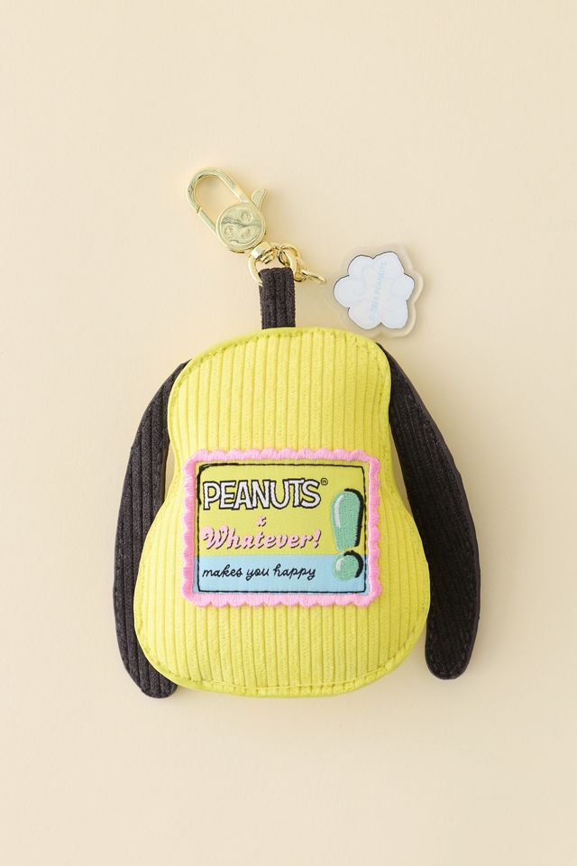 Whatever! Makes You Happy X Peanuts Snoopy Head Corduroy Blind Box Plushie Keychain #3