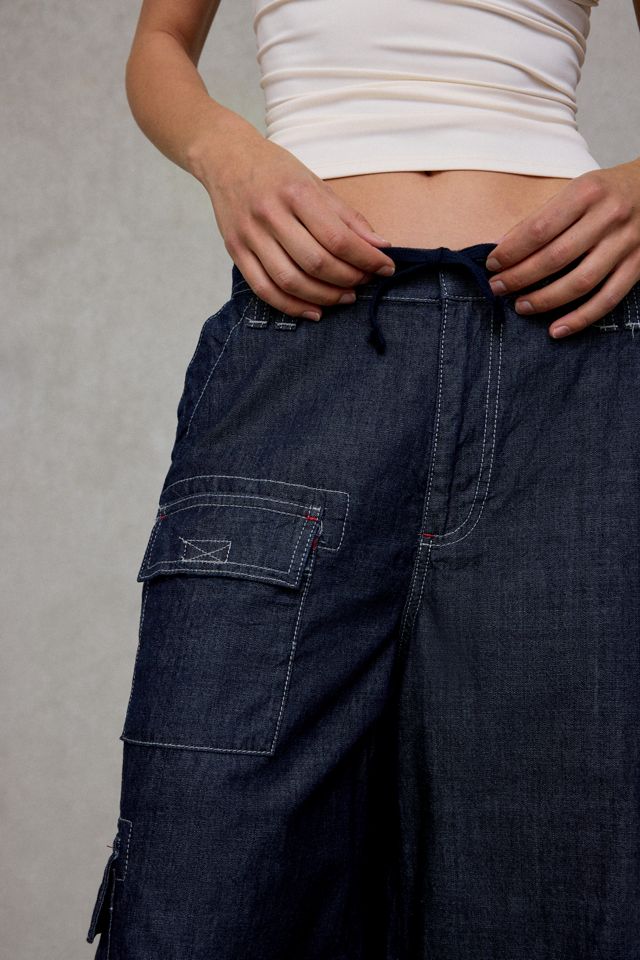 BDG Detroit Crop Pull-On Baggy Cargo Jeans #4