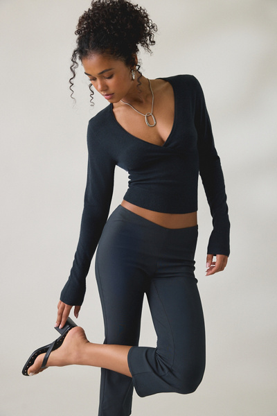 BDG Pretty Sweet Surplice V-Neck Sweater