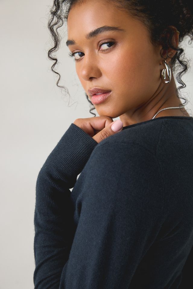 Kimchi Blue Pretty Sweet Surplice V-Neck Sweater #2