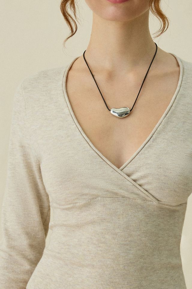 BDG Pretty Sweet Surplice V-Neck Sweater #1