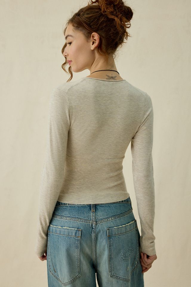 BDG Pretty Sweet Surplice V-Neck Sweater #2