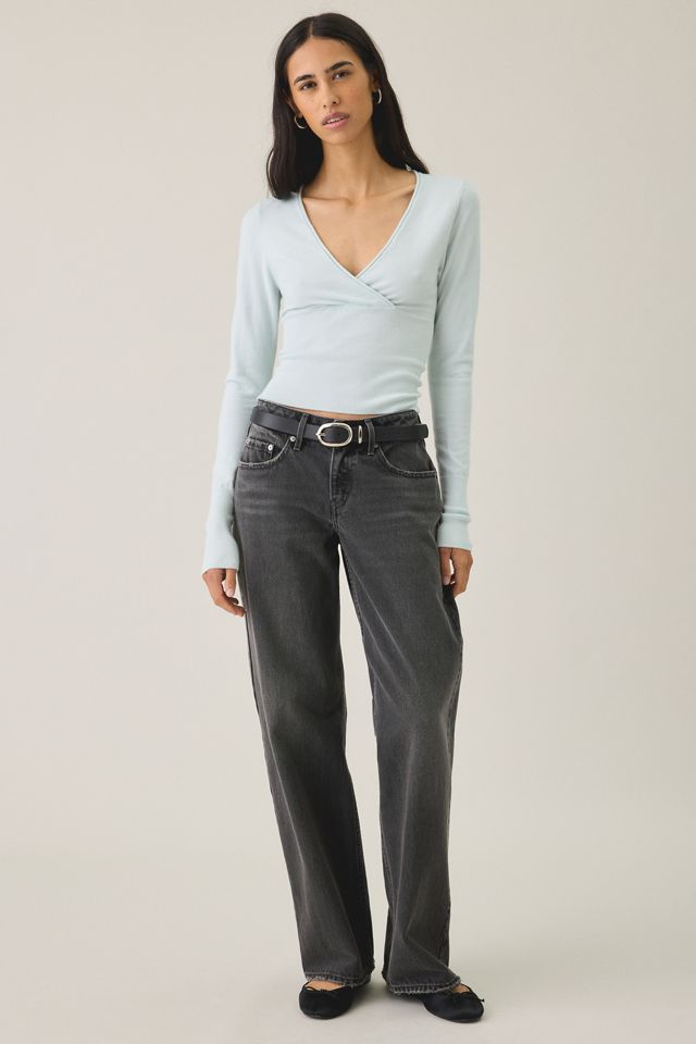 BDG Pretty Sweet Surplice V-Neck Sweater #1