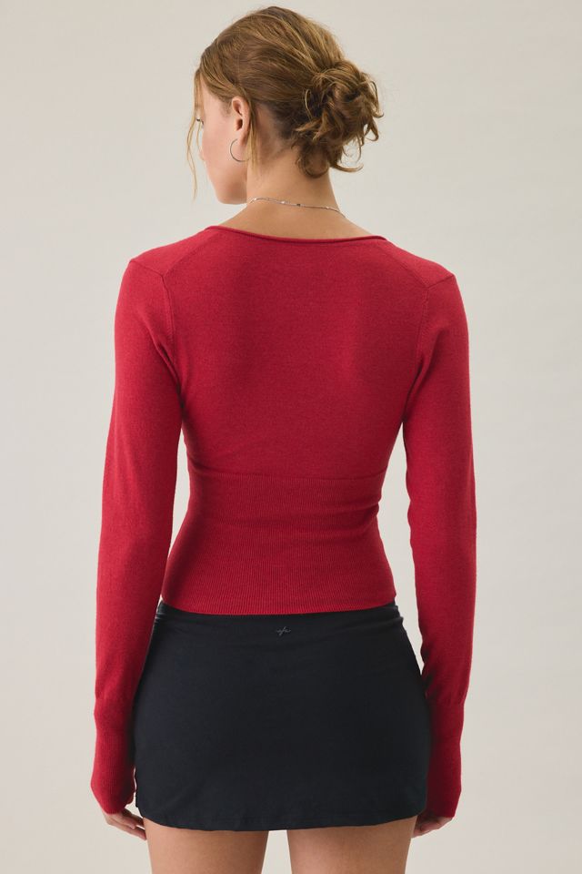 BDG Pretty Sweet Surplice V-Neck Sweater #1