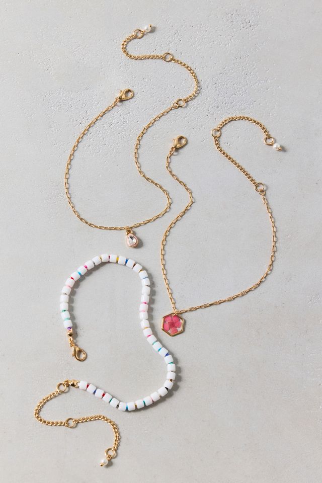 Beach Rose Anklets Set #1