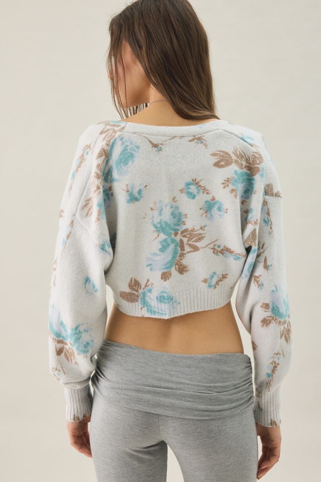Out From Under Julia Twist Plunging V-Neck Cropped Sweater #3
