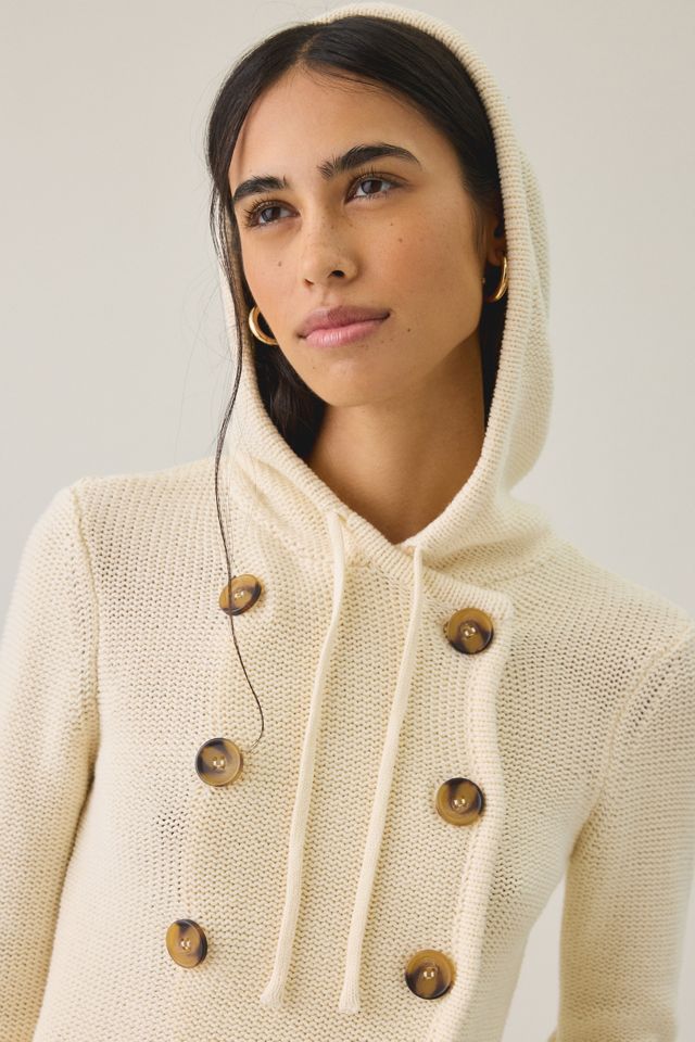 BDG Off Campus Double Breasted Hooded Cardigan #1
