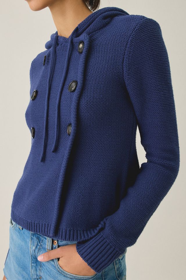 BDG Off Campus Double Breasted Hooded Cardigan #1