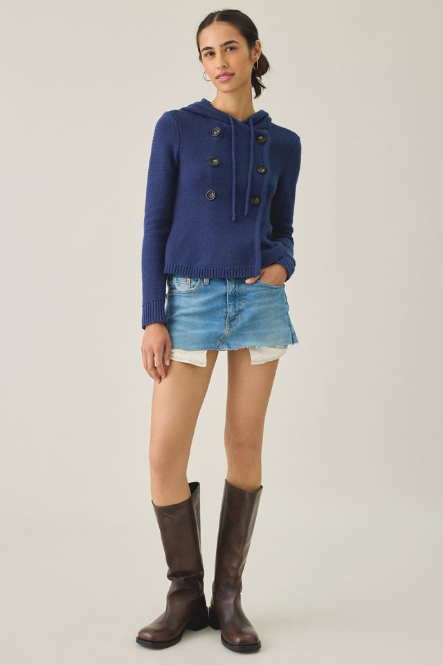 BDG Off Campus Double Breasted Hooded Cardigan #4