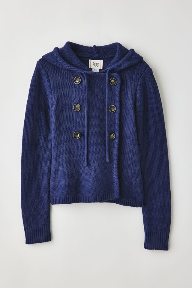 BDG Off Campus Double Breasted Hooded Cardigan #5