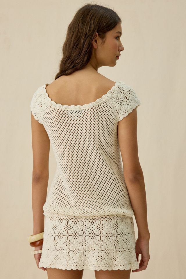 Mini-robe en crochet Sand Dollar Moss de Frankies Bikinis #4