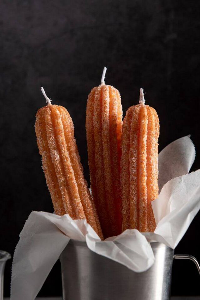 Southlake Gifts Sweet Churros Candle Set With Ceramic Holder #2
