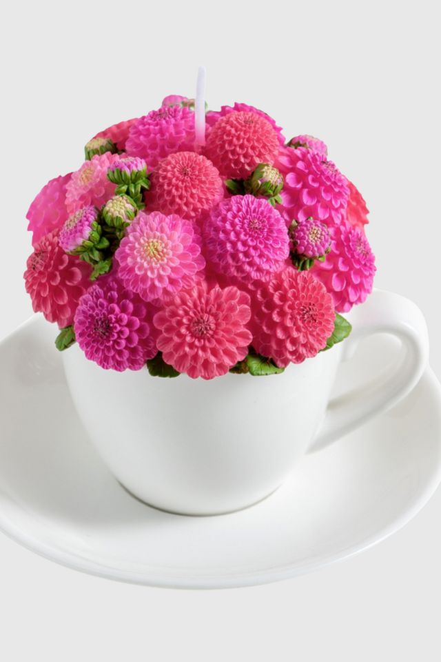 Southlake Gifts Dahlia Flower Teacup Candle #3