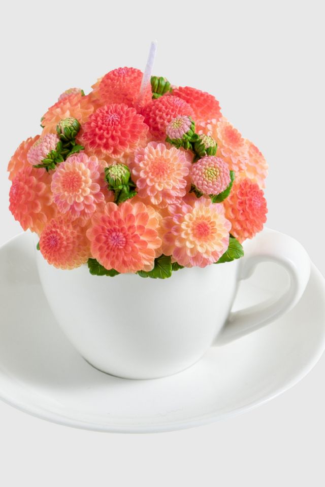 Southlake Gifts Dahlia Flower Teacup Candle #3