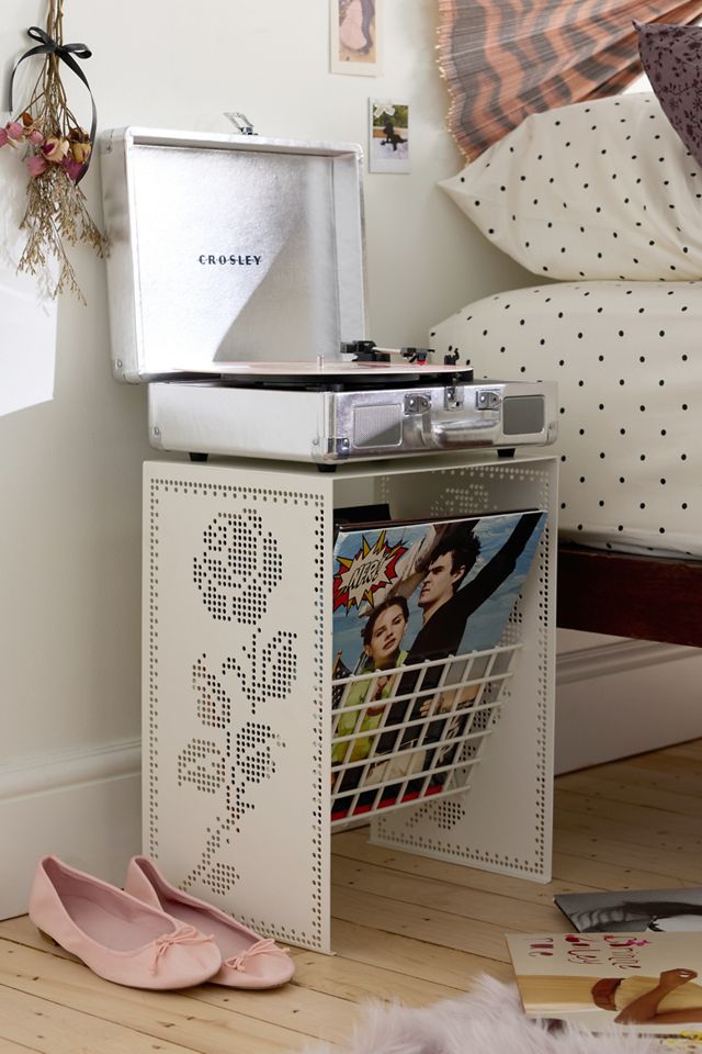Cutout Lace Iron Record Storage Shelf #1