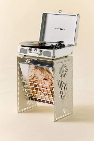 Cutout Lace Iron Record Storage Shelf