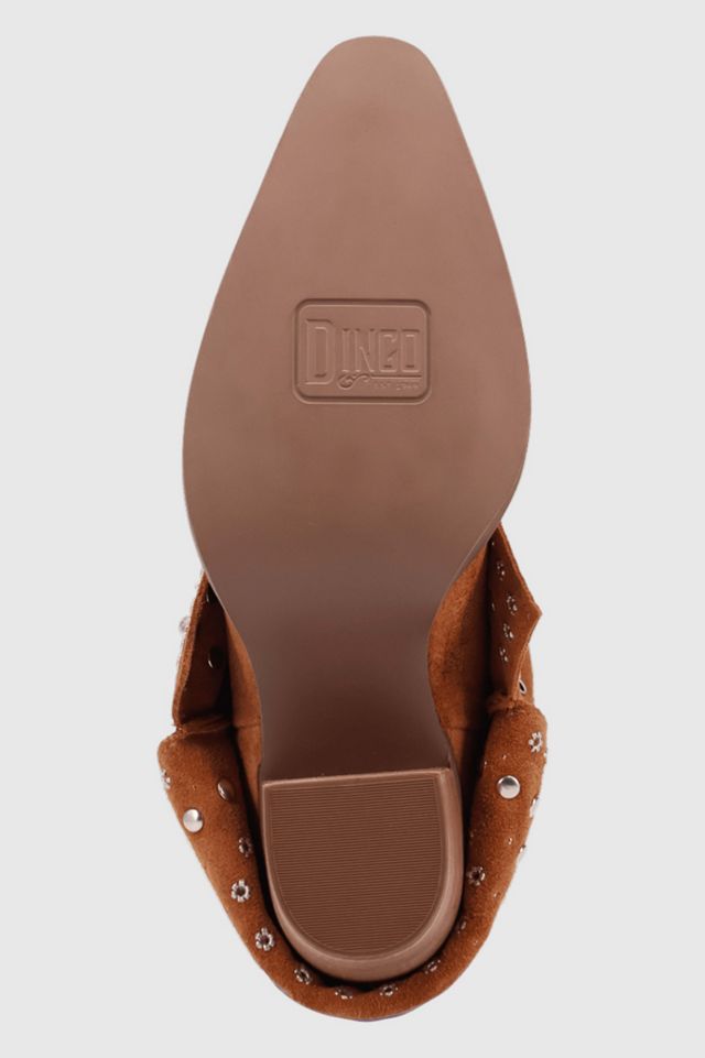 Dingo Howdy Honey Suede Foldover Cowboy Boot #3