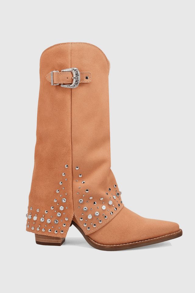 Dingo Howdy Honey Suede Foldover Cowboy Boot #1