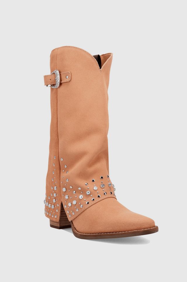 Dingo Howdy Honey Suede Foldover Cowboy Boot #2