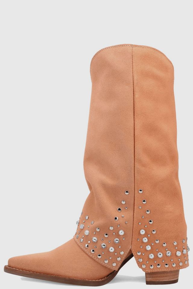 Dingo Howdy Honey Suede Foldover Cowboy Boot #3