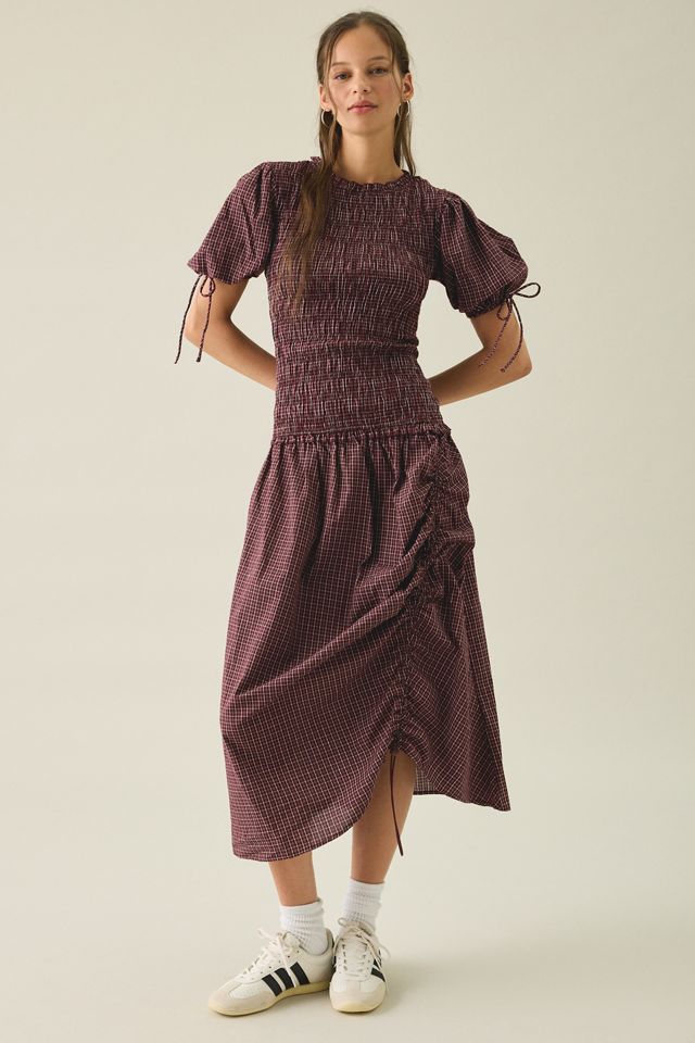 Kiss The Sky Hope Shirred Short Sleeve Maxi Dress #4