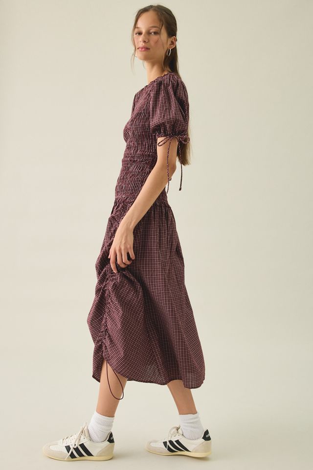 Kiss The Sky Hope Shirred Short Sleeve Maxi Dress #1