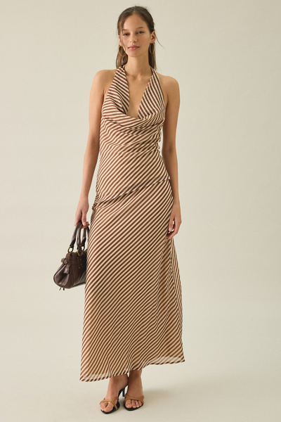 Kiss The Sky Adriana Striped Maxi Skirt
