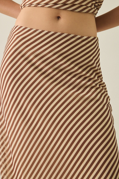 Kiss The Sky Adriana Striped Maxi Skirt